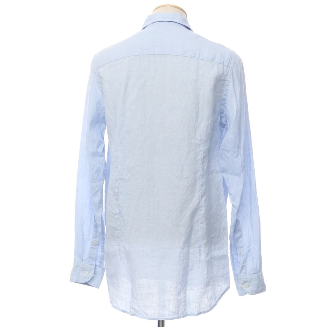 ピアテッリ Piattelli リネン セミワイドカラー カジュアルシャツ ライトブルー【サイズS】【メンズ】 2