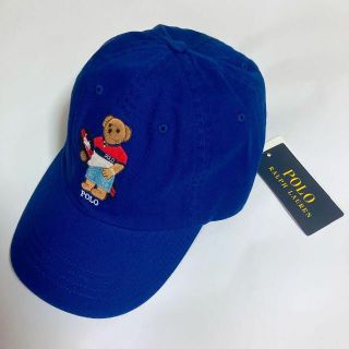 ポロラルフローレン(POLO RALPH LAUREN)の【新品未使用】ポロラルフローレン ポロベア サーフィン 青 キャップ 海外限定品(キャップ)