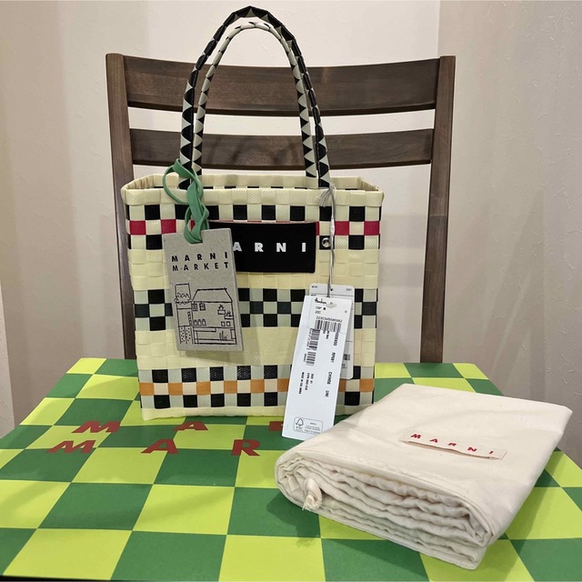 Marni - 新品未使用 マルニ ミニバスケットバッグ アイボリーの+