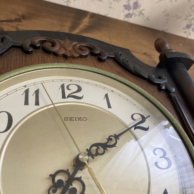 SEIKO(セイコー)のアンティーク　SEIKO QUARTZ 掛け時計 インテリア/住まい/日用品のインテリア小物(掛時計/柱時計)の商品写真