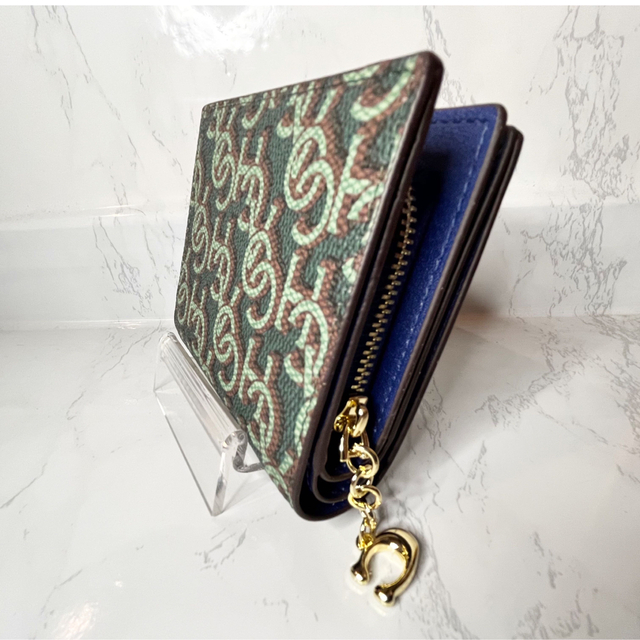 COACH - COACH シグネチャー モノグラム プリント二つ折り財布