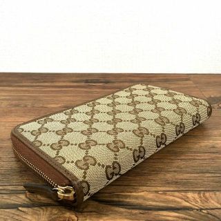 未使用品 GUCCI ジップウォレット GGキャンバス 245-