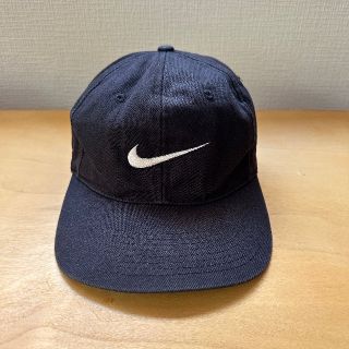 ナイキ(NIKE)の'90s NIKE 銀タグ  cap / black × white(キャップ)