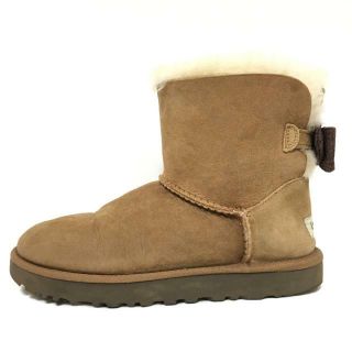 アグ(UGG)のアグ ショートブーツ 24 レディース リボン(ブーツ)