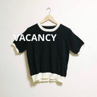 VACANCY（ヴァカンシー）ニット　半袖　リネン　コットン　自然派　おしゃれ(ニット/セーター)