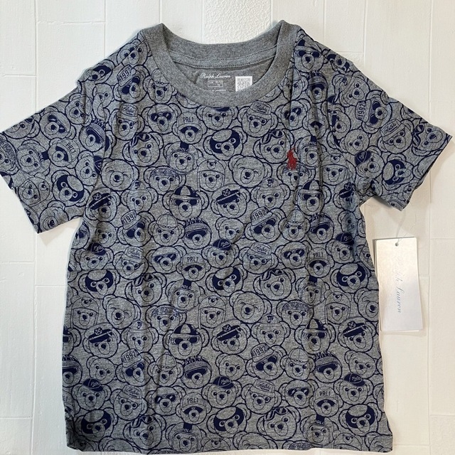 Ralph Lauren(ラルフローレン)の12m80cm    新作　ラルフローレン Tシャツ　ベア　グレー キッズ/ベビー/マタニティのベビー服(~85cm)(Ｔシャツ)の商品写真