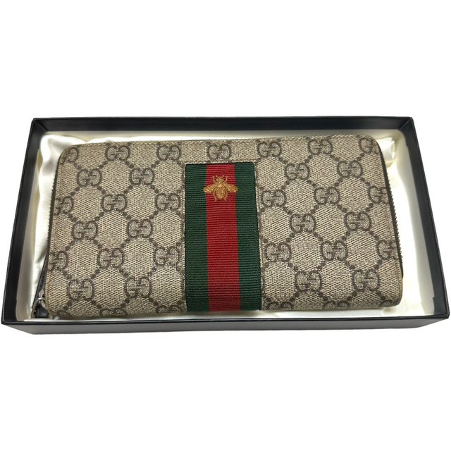 Gucci - GUCCI グッチ 長財布 ラウンドファスナー 蜂 ハチ シェリー