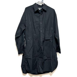 ヨウジヤマモト☆濃紺☆ロングシャツ風ワンピース☆羽織物としても