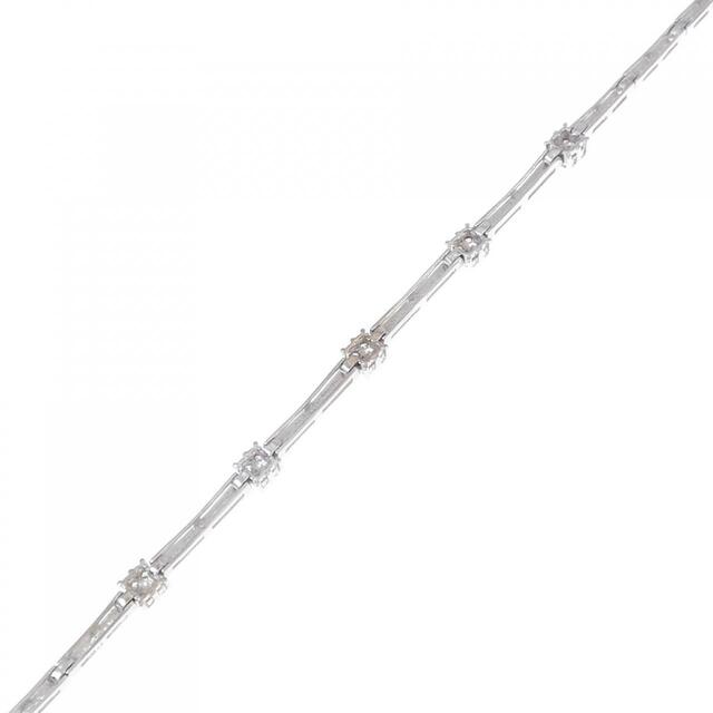 K18WG ダイヤモンド ブレスレット 0.26CT - ブレスレット/バングル