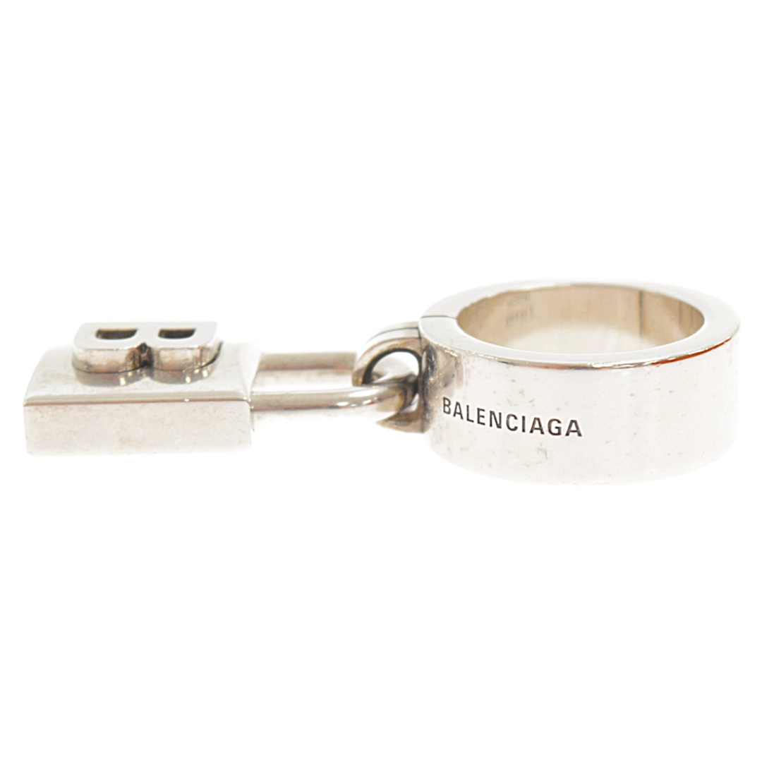 Balenciaga(バレンシアガ)のBALENCIAGA バレンシアガ Blogo Bロゴ 南京錠リング シルバー メンズのアクセサリー(リング(指輪))の商品写真