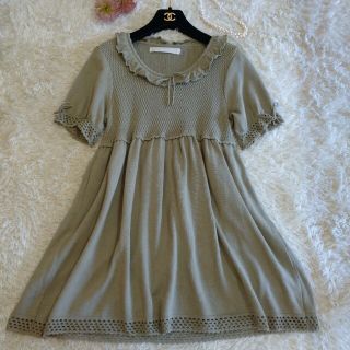 新入荷 【最終値下】ピンクハウスコサージュptチュニック ひざ丈