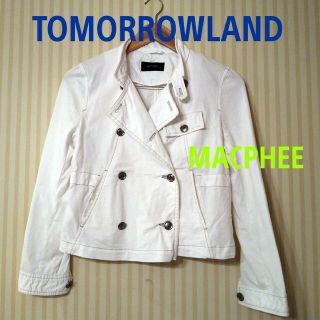 トゥモローランド(TOMORROWLAND)のTOMORROWLAND【MACPHEE】☆カットソー素材•マリンジャケット(ノーカラージャケット)