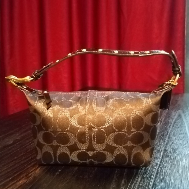 COACH(コーチ)の極美品   コーチ   シグネチャー  ミニバッグ  ミニショルダー レディースのバッグ(ショルダーバッグ)の商品写真