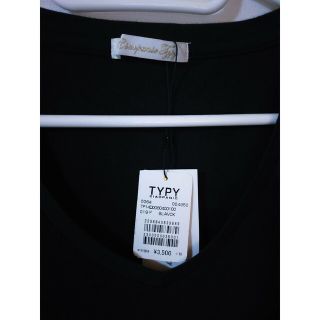 チャオパニックティピー(CIAOPANIC TYPY)の新品未使用 Ciaopanic TYPY 黒 vネックT(Tシャツ(半袖/袖なし))