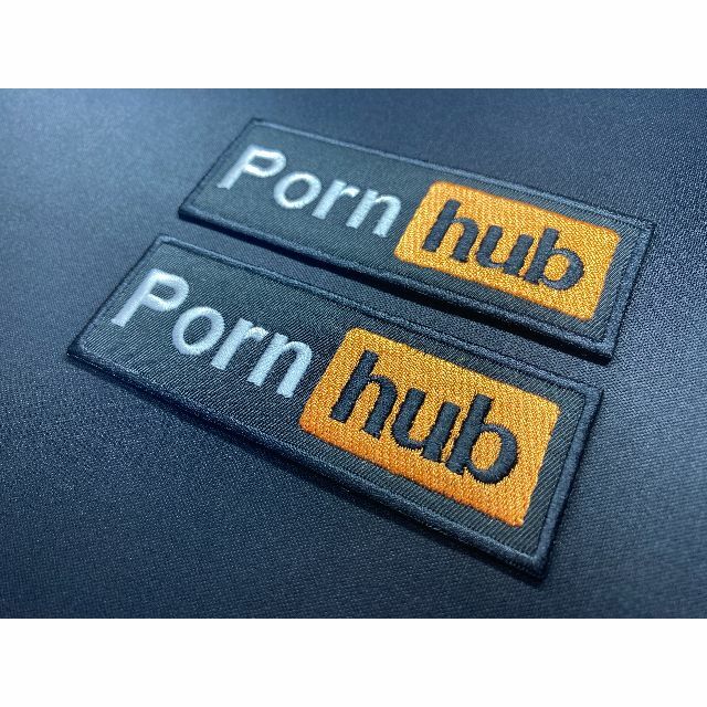 未使用品 大型 大サイズ ポルノハブ pornhub ロゴ 刺繍 ワッペン 未使用品 大型 大サイズ ポルノハブ pornhub ロゴ 刺繍 ワッペン