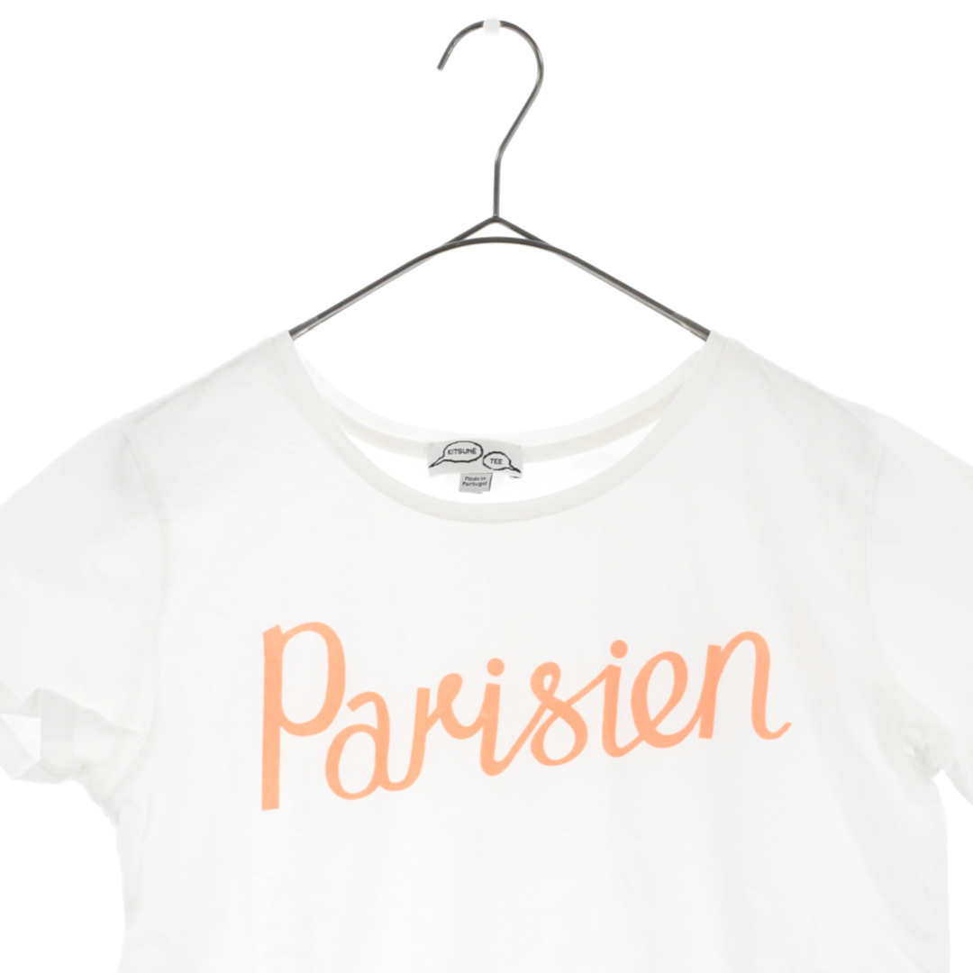MAISON KITSUNE'(メゾンキツネ)のMAISON KITSUNE メゾンキツネ Parisian パリジャン プリント 半袖Tシャツ ホワイト レディース レディースのトップス(Tシャツ(半袖/袖なし))の商品写真