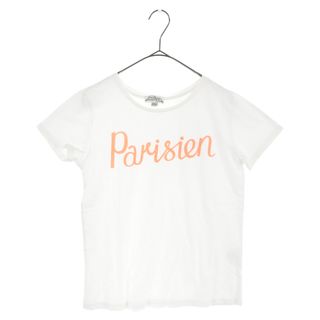 メゾンキツネ(MAISON KITSUNE')のMAISON KITSUNE メゾンキツネ Parisian パリジャン プリント 半袖Tシャツ ホワイト レディース(Tシャツ(半袖/袖なし))