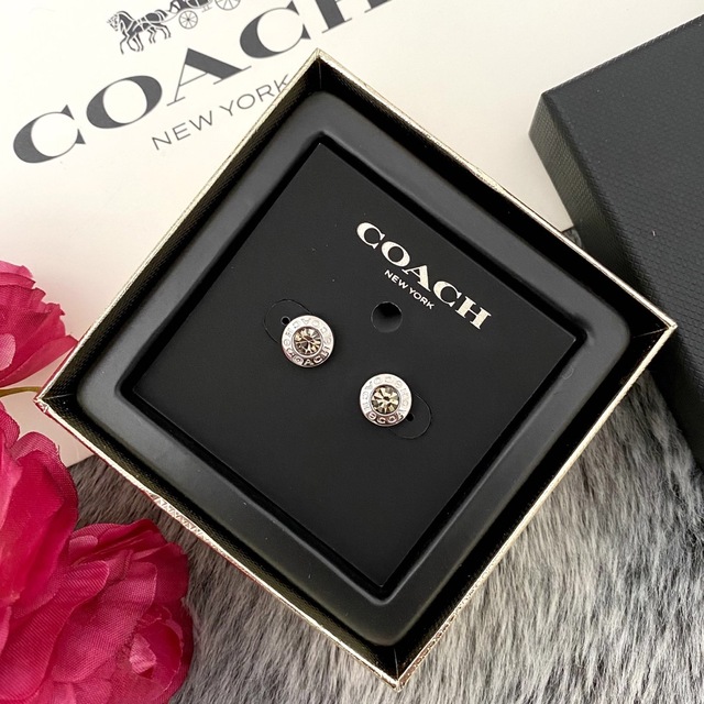 メンズ新品☆COACH(コーチ) メタル シルバー ピアス