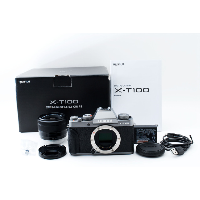 ヴィンテージ復刻 FUJIFILM 富士フィルム X-T100 レンズ XC15-45mm