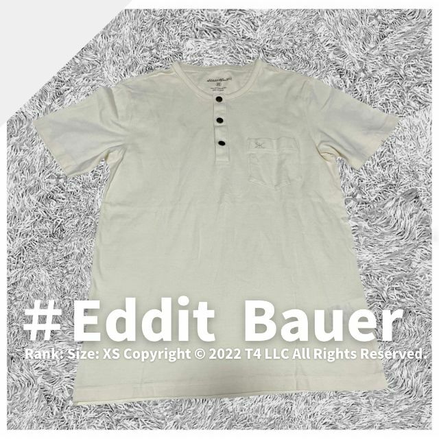 Eddie Bauer - エディーバウアーヘンリーネック 半袖Tシャツ 綿 100