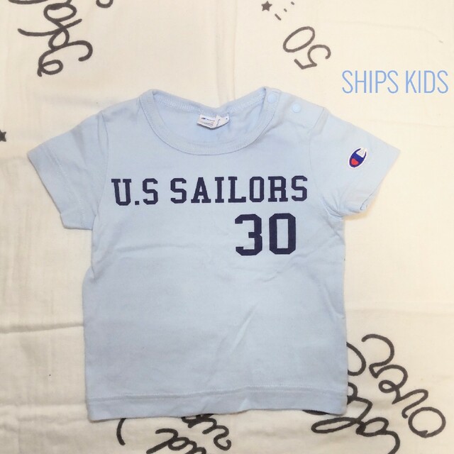 SHIPS KIDS(シップスキッズ)の保育園着に♪  SHIPS KIDS他  Tシャツ 2枚セット  80サイズ キッズ/ベビー/マタニティのベビー服(~85cm)(Ｔシャツ)の商品写真