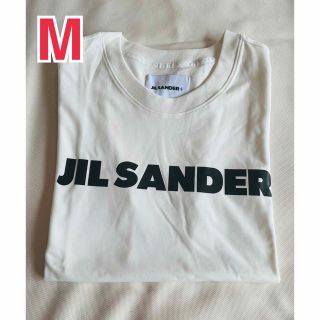 ジルサンダー(Jil Sander)の新品　JlL SANDER ジルサンダー　半袖ロゴTシャツ　男女兼用　M 白(Tシャツ(半袖/袖なし))