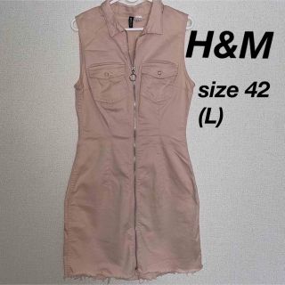 エイチアンドエム(H&M)のH&M ワンピース サイズ 42 (L)(ミニワンピース)