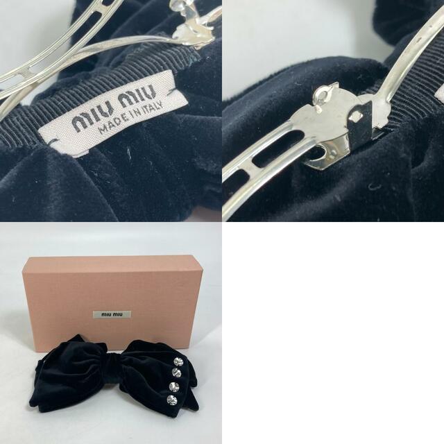 miumiu - ミュウミュウ MIUMIU ラインストーン リボン アクセサリー