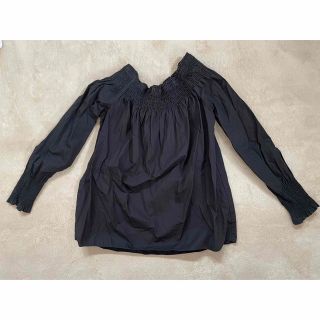 ザラ(ZARA)のZARA ブラックトップス(シャツ/ブラウス(長袖/七分))