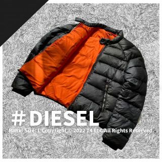 ディーゼル(DIESEL)のDIESEL ディーゼル メンズ ダウンジャケット 黒 秋冬 暖かい ✓2037(ダウンジャケット)