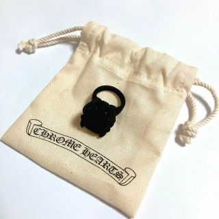 クロムハーツ(Chrome Hearts)の【新品・未使用】 クロムハーツ ラバー CHプラス カクテルリング ブラック S(リング(指輪))