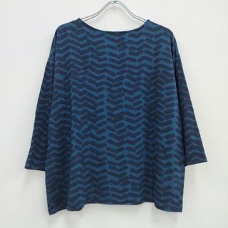 マリメッコ(marimekko)のmarimekko サイズXS レーヨン Ｔシャツ カットソー ネイビー ブルー レディース マリメッコ【中古】3-0526M♪(カットソー(長袖/七分))