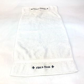 クロムハーツ(Chrome Hearts)のクロムハーツ CHROME HEARTS ロゴ FUCK YOU フェイスタオル インテリア タオル コットン ホワイト(タオル/バス用品)