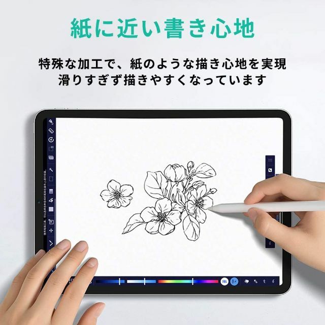 【色: 着脱式】YMYWorld ペーパーテクスチャ フィルム 着脱式 iPad 3