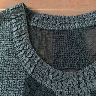 HIROKO BIS - 美品ヒロコビスのプリーツ加工チュニックブラックの通販