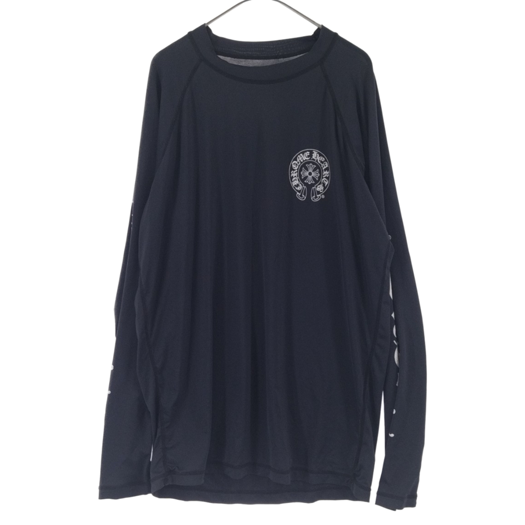 CHROME HEARTS クロムハーツ CH HRSS LONG SLEEVE RUSH GUARD CHホースシュー ロングスリーブラッシュガード 長袖Tシャツ755センチ身幅