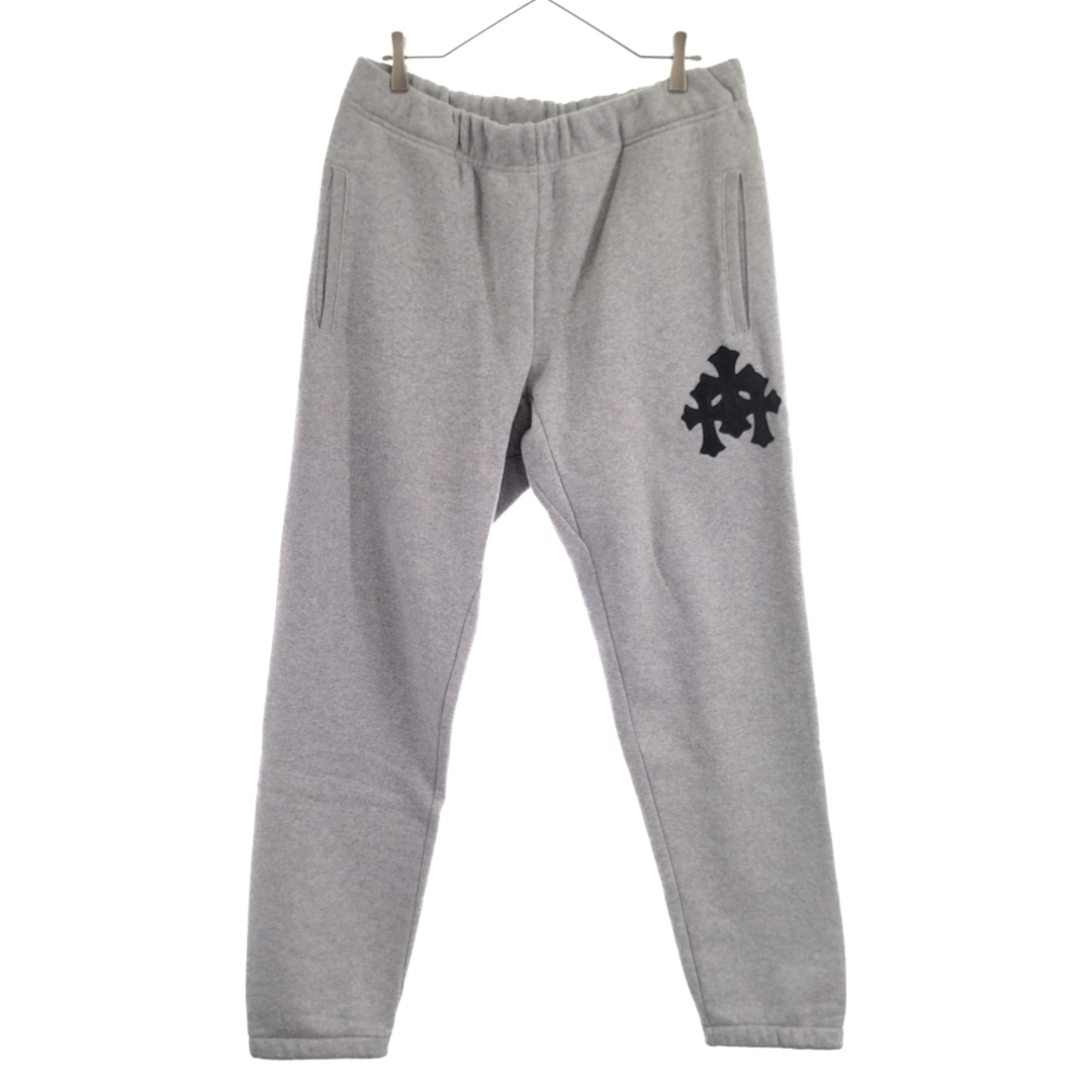 CHROME HEARTS クロムハーツ Y NOT SWEAT PANTS クロスパッチロング スウェットパンツ ジョガーパンツ グレー