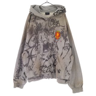 最安値新品 Balenciaga - BALENCIAGA 23SS ウールジップアップパーカー