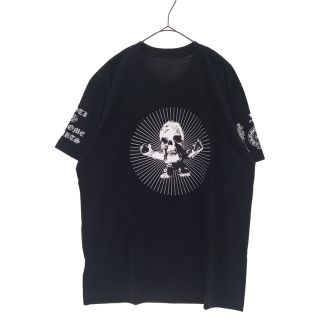 クロムハーツ(Chrome Hearts)のCHROME HEARTS クロムハーツ FOTI フロント スリーブプリント 半袖Tシャツ クルーネックカットソー ブラック(Tシャツ/カットソー(半袖/袖なし))