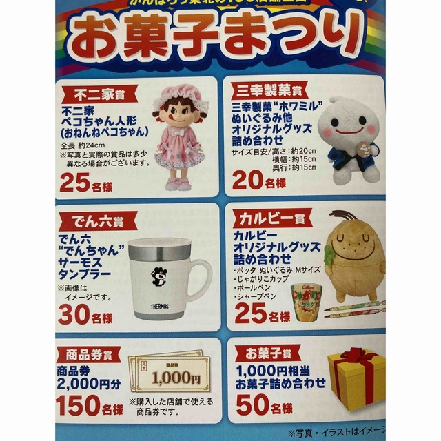 短期!タイアップ懸賞☆おねんねペコちゃん人形当たる?2口分 エンタメ/ホビーのコレクション(その他)の商品写真