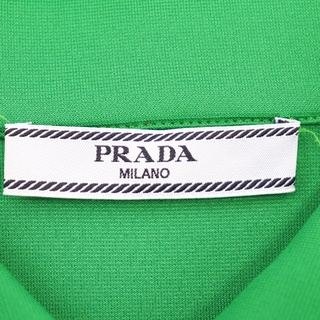 PRADA - 美品 プラダ ラバーロゴポロシャツ レディース 緑 白 ネイビー ...