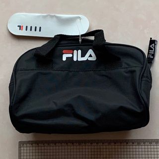 フィラ(FILA)のFILA ミニバッグ　ポーチ　ハンドバッグ　ブラック(ポーチ)