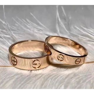 新品未使用高品質　指輪　結婚　リング　7号　10号　アクセサリー　 ペアリング(リング(指輪))