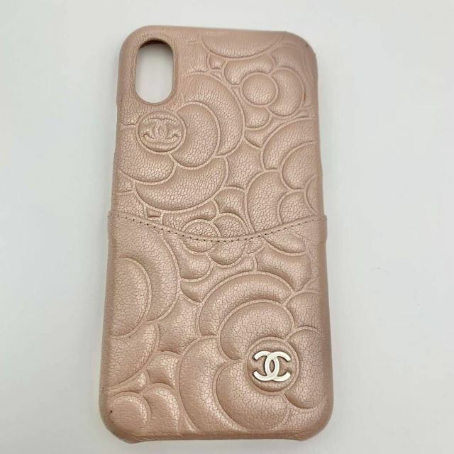 【正規品☆新作】美品‼️CHANELシャネル／iPhoneX/XSケース／ピンク