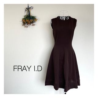 フレイアイディー(FRAY I.D)の【FRAY I.D】フレイアイディ　ノースリーブ ホールガーメントワンピース (ひざ丈ワンピース)