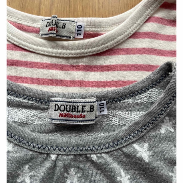 DOUBLE.B(ダブルビー)のダブルビー　チュニック セット　110 キッズ/ベビー/マタニティのキッズ服女の子用(90cm~)(ワンピース)の商品写真