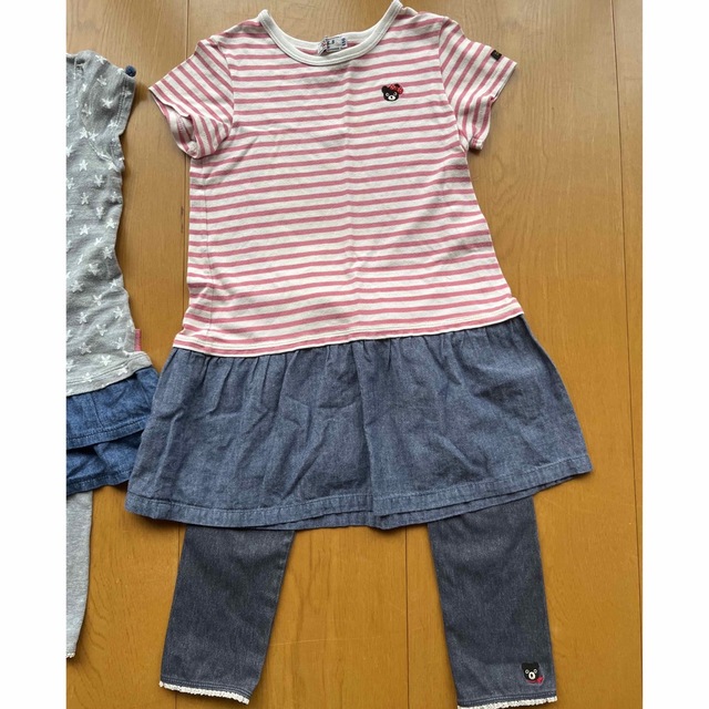 DOUBLE.B(ダブルビー)のダブルビー　チュニック セット　110 キッズ/ベビー/マタニティのキッズ服女の子用(90cm~)(ワンピース)の商品写真