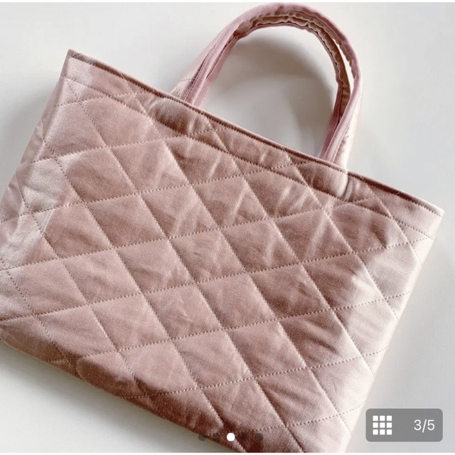 Drawer(ドゥロワー)の新品未使用　BIBI bag MIDDLE quilting pink ピンク レディースのバッグ(トートバッグ)の商品写真