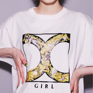 エックスガール(X-girl)の美品 Xガール×ジョジョの奇妙な冒険 Tシャツ(Tシャツ(半袖/袖なし))