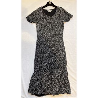 フラワー(flower)のvintage rayon flower one-piece usa製(ロングワンピース/マキシワンピース)